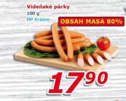 Párky vídeňské Krásno