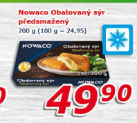 Sýr obalovaný mražený Nowaco