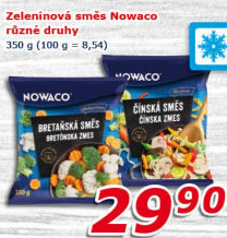 Zeleninová směs mražená Nowaco