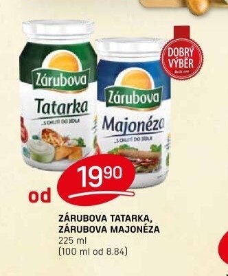 ZÁRUBOVA TATARKA, ZÁRUBOVA MAJONÉZA