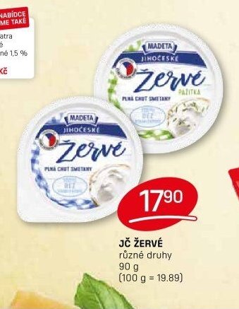 JČ ŽERVÉ různé druhy