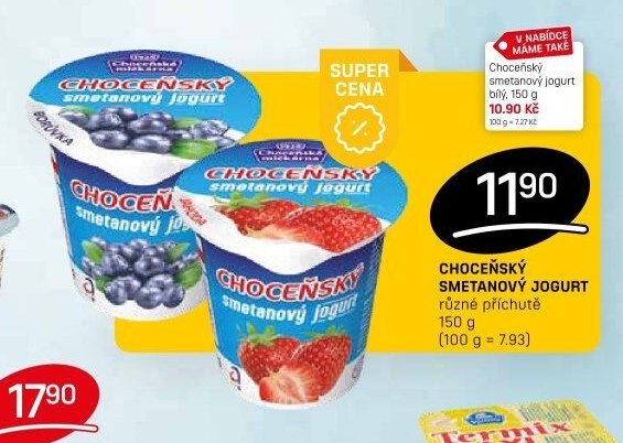 CHOCEŇSKÝ SMETANOVÝ JOGURT