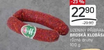 UZENINY PŘÍBRAM BRDSKÁ KLOBÁSA