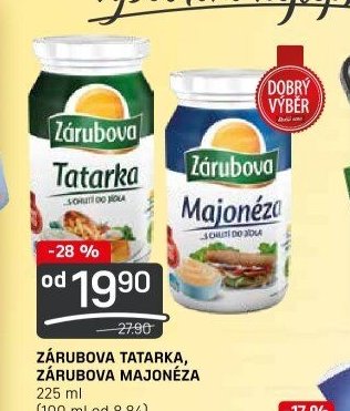 ZÁRUBOVA TATARKA, ZÁRUBOVA MAJONÉZA