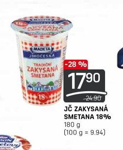 JČ ZAKYSANÁ SMETANA 18% 180 g