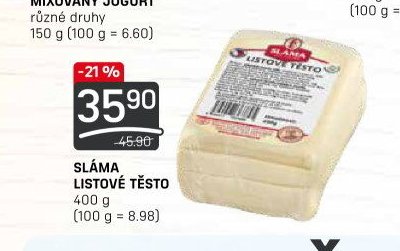 SLÁMA LISTOVÉ TĚSTO 400 g