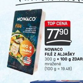 NOWACO FILÉ Z ALJAŠKY 300 g + 100 g ZDARMA mražené