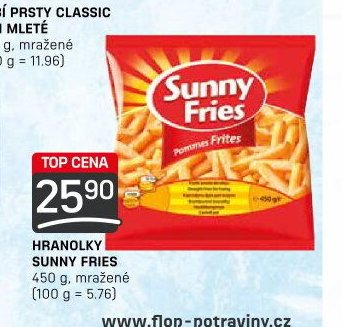 HRANOLKY SUNNY FRIES 450 g, mražené