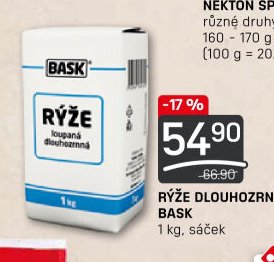 Rýže dlouhozrnná Bask