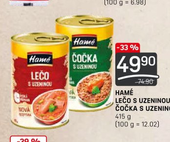 Hamé Lečo s uzeninou, Čočka s uzeninou