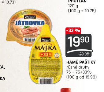 Hamé paštiky