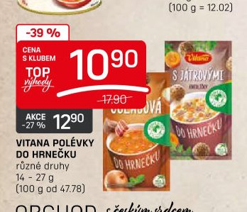 Vitana polévky do hrnečku