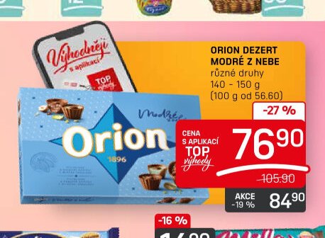 Orion dezert Modré z nebe