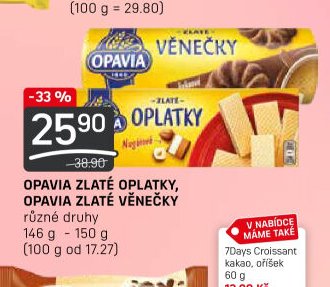 Opavia Zlaté oplatky, Zlaté věnečky