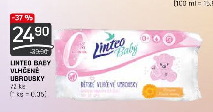LINTEO BABY VLHČENÉ UBROUSKY