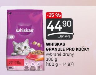 WHISKAS GRANULE PRO KOČKY