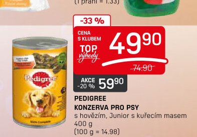 PEDIGREE KONZERVA PRO PSY