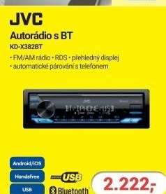 Autorádio KD-X382BT JVC