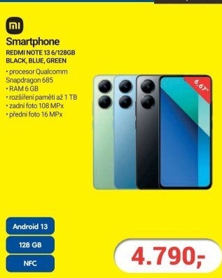 Mobilní telefon Xiaomi Redmi Note 13