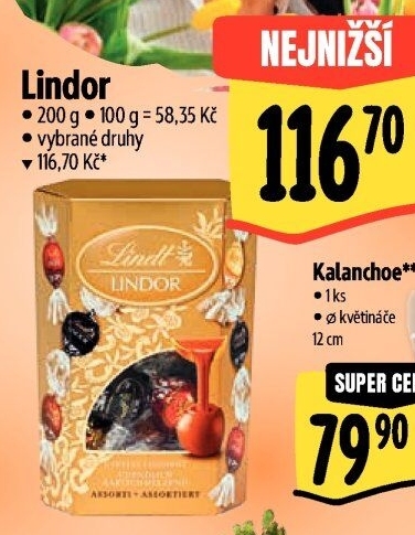 Bonboniéra Pralinky Lindor Lindt