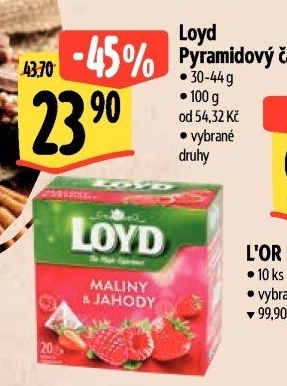 Čaj Loyd - pyramidový
