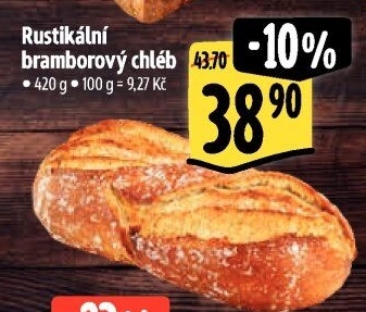 Chléb bramborový rustikální