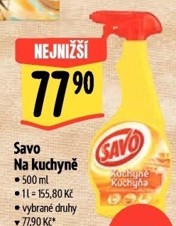 Čistič kuchyně ve spreji Savo