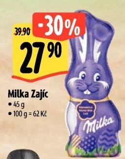 Čokoládový zajíc Milka