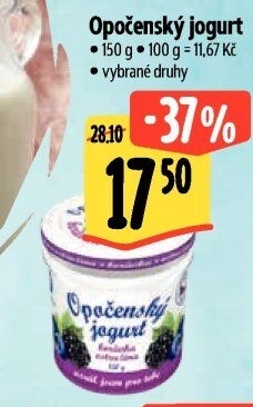Jogurt ochucený Opočenský Bohemilk