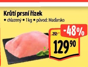 Krůtí prsní řízky