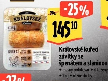 Kuřecí závitky královské Premium Albert