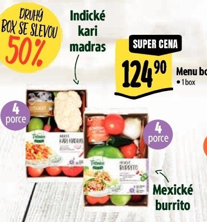 Menu box Indické kari Madras Albert