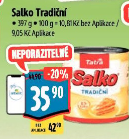 Mléko kondenzované Salko Tatra