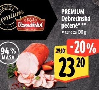 Pečeně debrecínská Premium Albertovo uzenářství