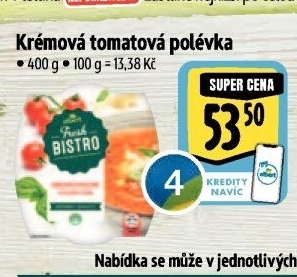 Polévka krémová tomatová Albert Fresh Bistro