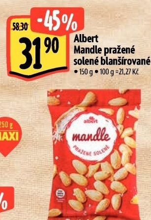 Pražené mandle Albert