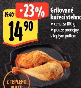 Stehno kuřecí grilované