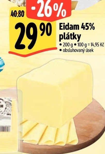 Sýr Eidam 45% Albert