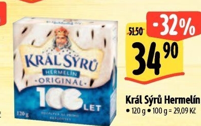 Sýr Hermelín Král sýrů