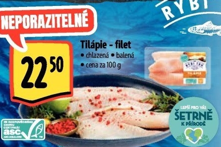 Tilápie nilská filety Albert