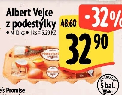 Vejce z podestýlky M Albert