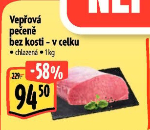 Vepřová pečeně bez kosti