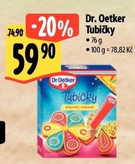 Zdobicí tubičky Dr. Oetker