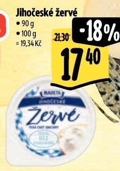 Žervé Jihočeské Madeta