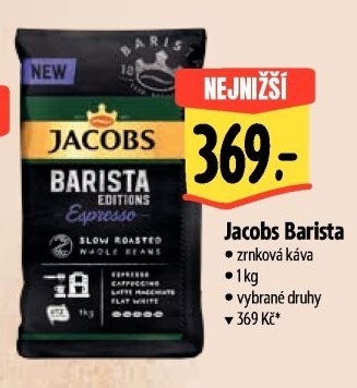 Zrnková káva Barista Jacobs