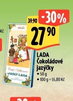 LADA Čokoládové jazýčky