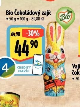 Bio Čokoládový zajíc