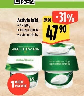 Activia bílá