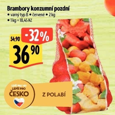 Brambory konzumní pozdní