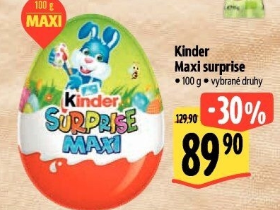 Čokoládové vajíčko s překvapením Maxi Kinder Surprise